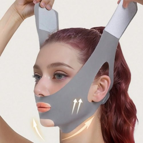 Gray V-shaped headband — V hairband that defines facial contours, one size fits all, suitable for all ages