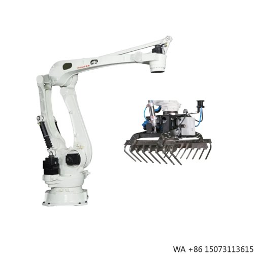 Robot paletyzujący 4-osiowy ciężkiego wykonania, udźwig 300 kg, zasięg 3255 mm, z chwytakiem do logistyki