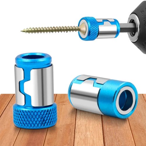 Anel magnético universal para bits de parafusadeira/obengos — liga, magnetizador forte, anticorrosão