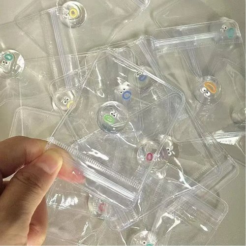 Mini squishy transparente com carinha engraçada — massa macia de recuperação lenta para crianças