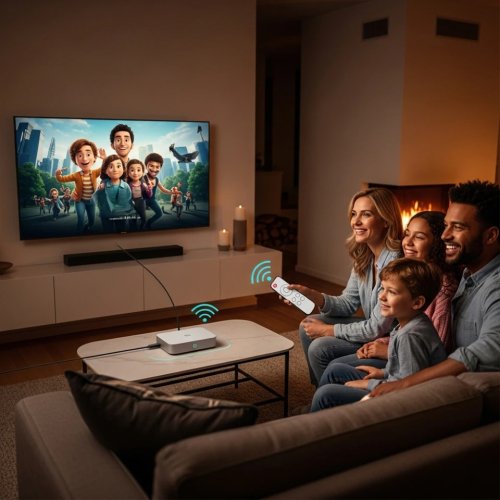 Global TV Box S - Android TV 8.1, 4K HDR, 2GB RAM / 8GB storage, Wi‑Fi, Google Cast, IPTV set-top media player