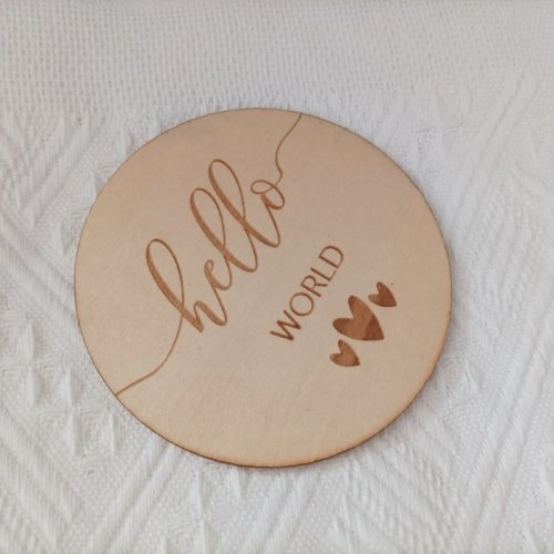 Tarjetas de hitos para bebé de madera — tarjetas mensuales para registrar el crecimiento, accesorios para fotos