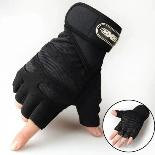 1 paire de gants de gym pour musculation — gants fitness et vélo avec maintien du poignet