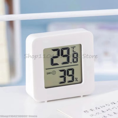 เครื่องวัดอุณหภูมิและความชื้นดิจิตอล จอ LCD สำหรับภายในบ้าน — เครื่องวัดอุณหภูมิ/ความชื้น สถานีอากาศในบ้าน