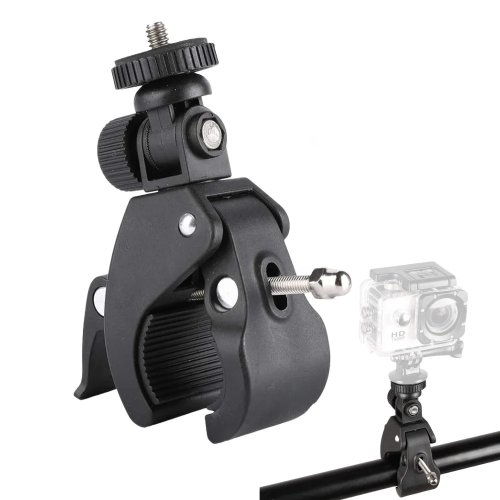 Universal 360° drehbare Lenkerklemme mit 1/4 Zoll Gewinde für GoPro Hero 13/12/11 – Fahrrad-/Stativhalter