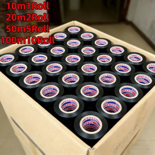High-temperature resistant black rubber electrical tape – durable, flexible insulating adhesive for industrial & home use