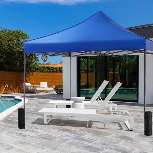 Tenda pop-up 3x3 m (10x10 ft) – Abrigo solar portátil com sacos de areia para campismo e festas