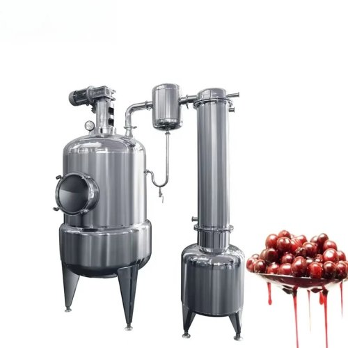 Evaporatore concentratore a film cadente sotto vuoto riscaldato a vapore per concentrato di pomodoro, miele e succhi di frutta – uso industriale