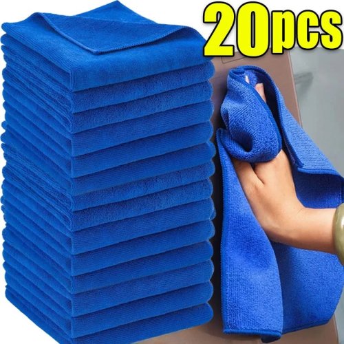 Panni in microfibra per auto 1–20 pz – Asciugatura, lucidatura e pulizia, senza pelucchi e ad alta assorbenza per detailing e casa