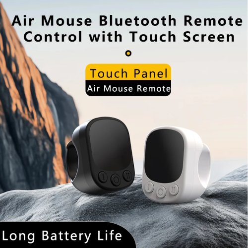 Anel-rato com touchpad — comando portátil para cliques e rolagem contínua