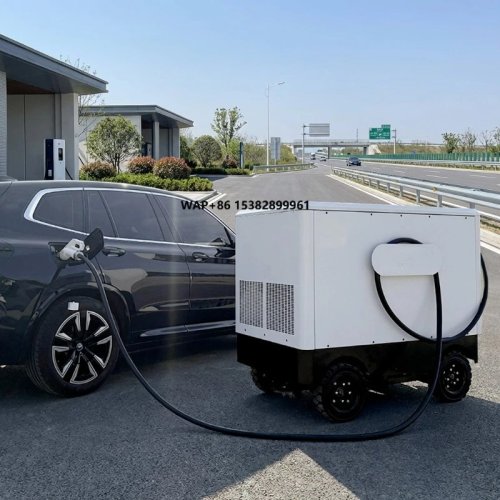 Caricatore DC rapido mobile d'emergenza per auto elettriche – CCS/GB/T, per batterie 25–130 kWh, 60/80/100 kW