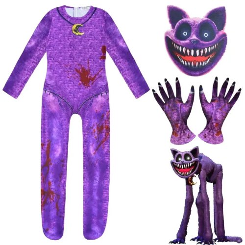 Disfraz Infantil de Gato para Halloween - Mono con Máscara, Cosplay de Gatito