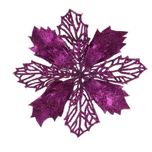 Luxury Multicolor Christmas Tree Ornament - Hollow Plastic Flower Pendant