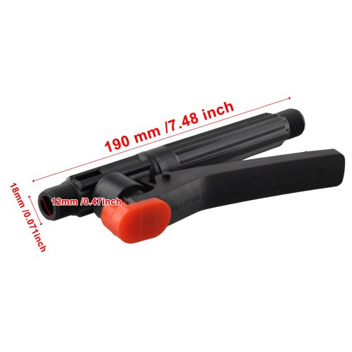 Punho para pulverizador com interruptor — peça de substituição de alta pressão para jardim/ floresta, 1 un.