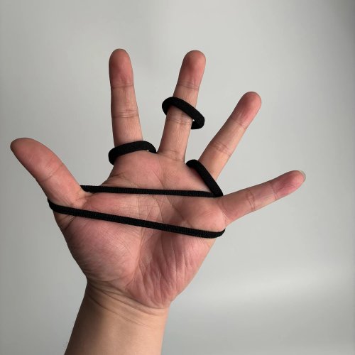 50 pzas ligas para cabello negras sin costura — gomas suaves y elásticas, sujeción sin dañar para mujer y niña