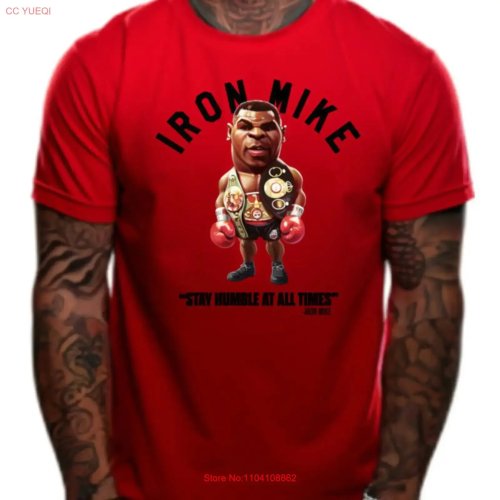 T-shirt Art Society x SWOD 'Boxing Goat' czerwono-czarny, vintage washed, Wyprodukowano w USA, rozmiary S–5XL, designerski nadruk, unisex