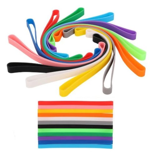 Extra Large Silicone Elastic Bands — Rubber Wrap Bands for Notebooks, Office & Outdoor Gear