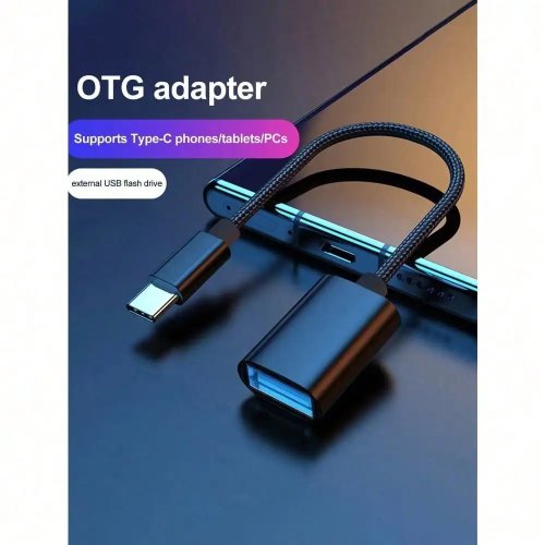 อะแดปเตอร์ USB‑C เป็น USB‑A (USB 3.0, OTG) - หัวเสียบ USB‑C ตัวผู้ เป็นช่อง USB‑A ตัวเมีย