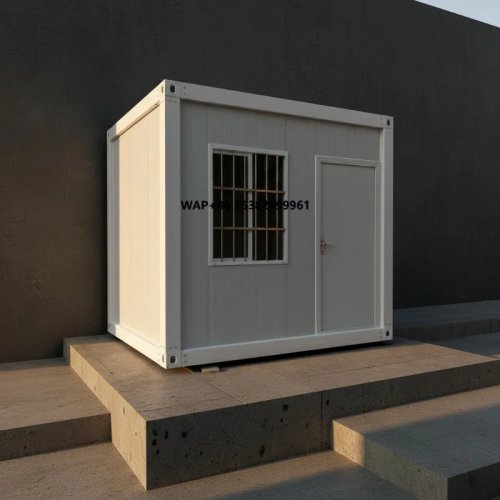Casa contenedor mini de lujo 16 ft personalizada – casa prefabricada móvil de acero ligero, villa en kit (flat-pack)