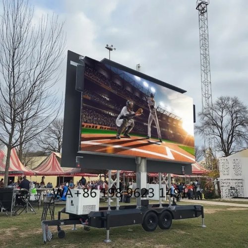 Pantalla LED móvil P3.91/P4.81 IP65 impermeable – Cartel publicitario exterior, 1 año de garantía