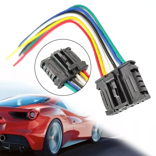 Connettore pigtail 6 poli per fanale posteriore Peugeot 206/207/208/301/307/308/508/1007/2008/Expert/Partner - cod. 1606248780