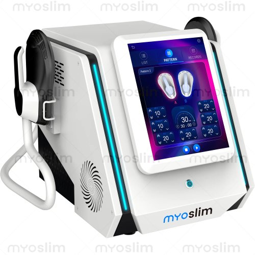Aparato de modelado corporal EMS MyoSlim 6500W con doble mango — Tonificación muscular, quema de grasa y lifting de glúteos para salón