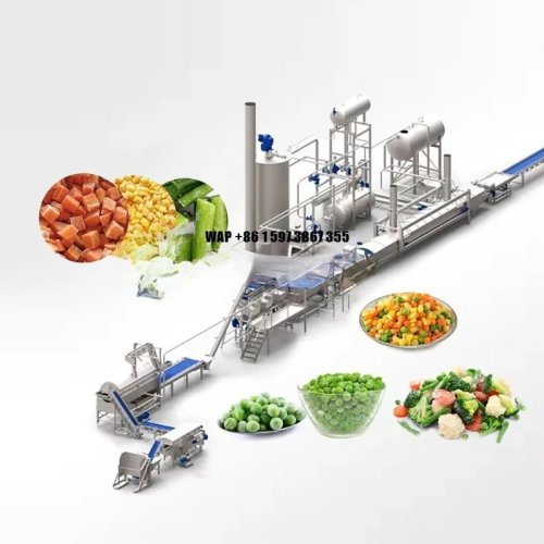 Linea di produzione automatica IQF per surgelazione di frutta e verdura (industriale)