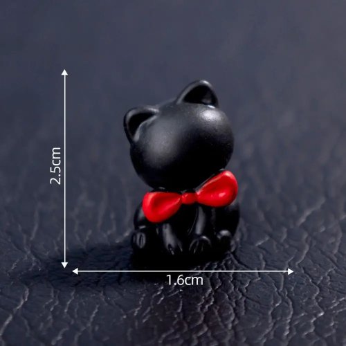 Figuras mini de resina para Halloween: fantasma, calabaza, murciélago y gato negro para casita de muñecas