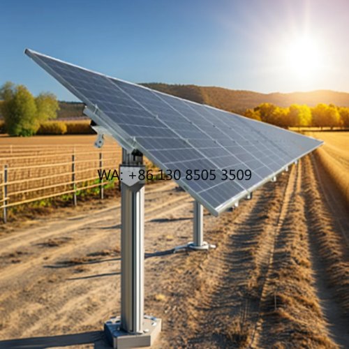 Rastreador solar de eixo único com suporte de montagem no solo para painéis solares