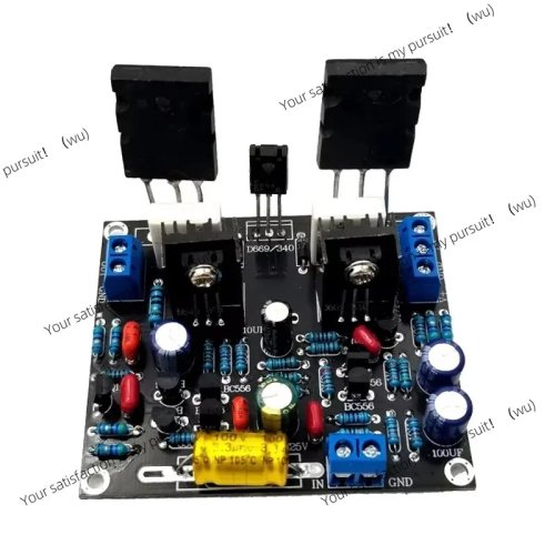 Finished 100W power amplifier board for Toshiba 2SC5200 + 2SA1943, Hi‑Fi, DC 20–50V