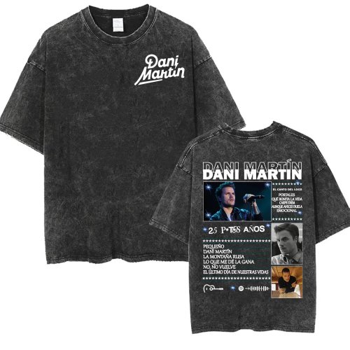 Áo thun nam kiểu washed – Dani Martín 'Lo Que Me Dé La Gana' Tour · Mẫu mới