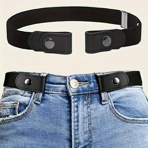 Cintura elastica senza fibbia — comoda, senza rigonfiamenti, per jeans e vestiti (unisex)