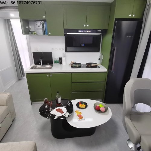 Villa flutuante de luxo em alumínio — unidade modular pré-fabricada com cozinha e casa de banho para hotel/resort flutuante