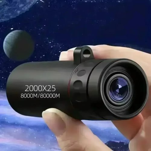 HD単眼鏡 2000x25 ミニ 携帯用 スマホホルダー付 ポータブル望遠鏡 - キャンプ・狩猟・バードウォッチング用