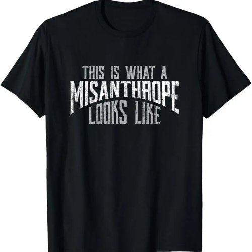 เสื้อยืด Misanthrope 'Other People' ลายสกรีนเอฟเฟกต์เก่า