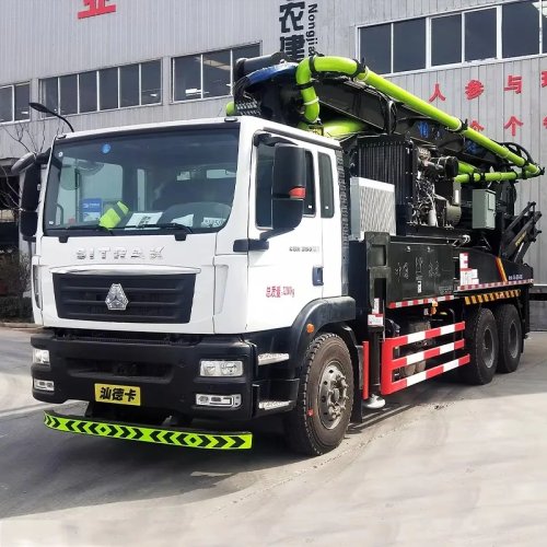 35 m³/h Trailer Concrete Pump with 500L Mixer — Towable Cement Mixer Pump