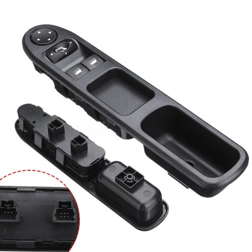 Interrupteur lève-vitre avant gauche (commande principale) pour Peugeot 307 2000–2005 — réf. 96351622XT / 6554.E4