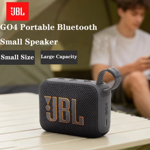 JBL GO 4 – Enceinte Bluetooth portable 4e génération, IP67 étanche et anti-poussière, compacte pour l'extérieur