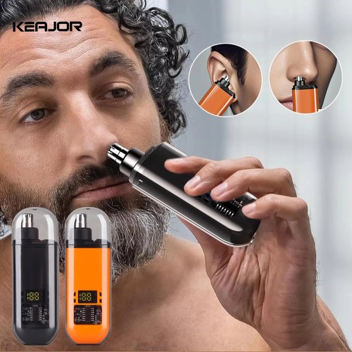Tondeuse nez et sourcils électrique rechargeable — mini tondeuse de poche portable pour homme