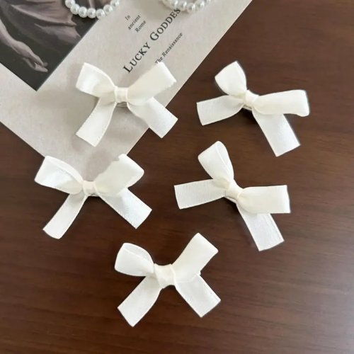 Presilhas mini de laço para cabelo, clipes fofos para meninas — acessórios de cabelo DIY