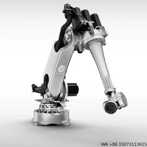 6-axis palletizing robot with 2.2 m reach, 60 kg payload — includes gripper for pick-and-place