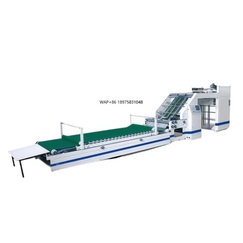 Máquina de laminação de papel E-Type 700 mm — Computorizada, alta velocidade, alimentação por sucção, motor para acabamento de impressão
