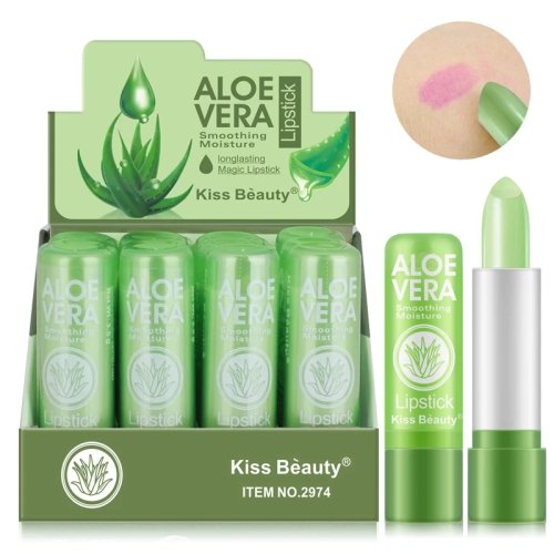 Pack 12 un. Bálsamo Labial Tintado 3,5 g – Muda de Cor, Aloe Vera, Hidratante e de Longa Duração (Grossista)