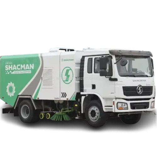 Camion spazzatrice SHACMAN nuovo — spazzatrice meccanica a vuoto per uso comunale e commerciale