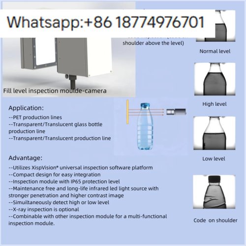 Sistema di ispezione con visione AI per controllo qualità — Telecamera/Detector/Sorter per bottiglie PET e vetro (birra/acqua)
