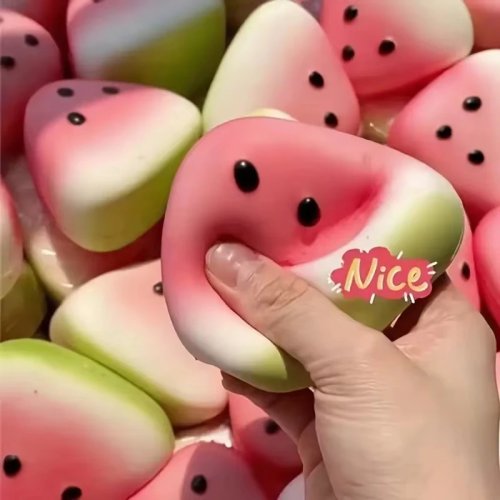 Squishy sandía — juguete antiestrés para apretar, retorno lento