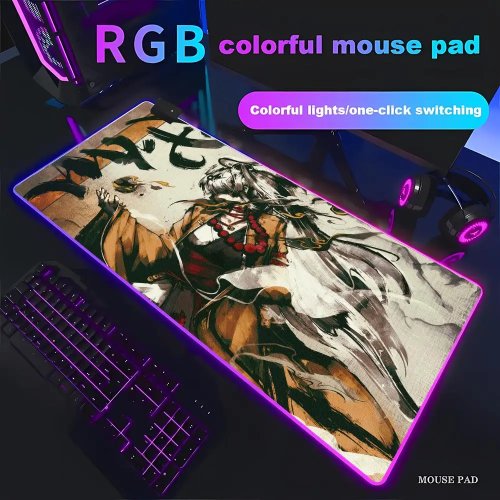 HYBXAXC Yi Xuan Mousepad XXL Gaming RGB con LED – Tappetino grande antiscivolo per PC
