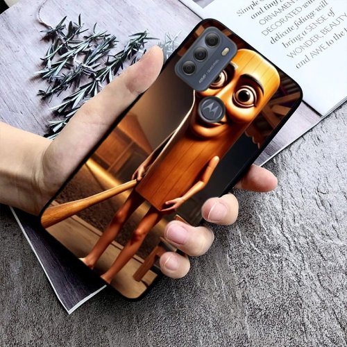 Tung Tung Sahur hoesje, compatibel met Motorola Moto G55/G86/G85/G56/G75/G34/G14/G04/G35/G32/G31/G60/G84/G54/G53/G72/G100/G24/G57 Power/G Pure