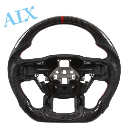 Volant sur mesure en fibre de carbone véritable pour Ford F-150 Raptor (2015–2019) — en stock (États-Unis)