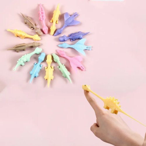 Giocattolo antistress dinosauro – Gomma morbida TPR, fidget/puzzle per dita